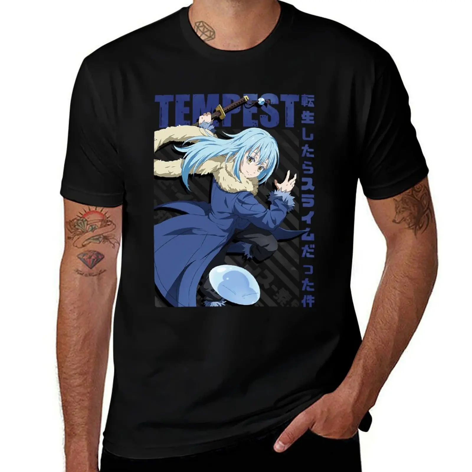

Attractive Strong Poetic Tensura - Rimuru Tempest Cute Fan T-Shirt t shirt man cotton t shirts for man graphic funny T-shirt