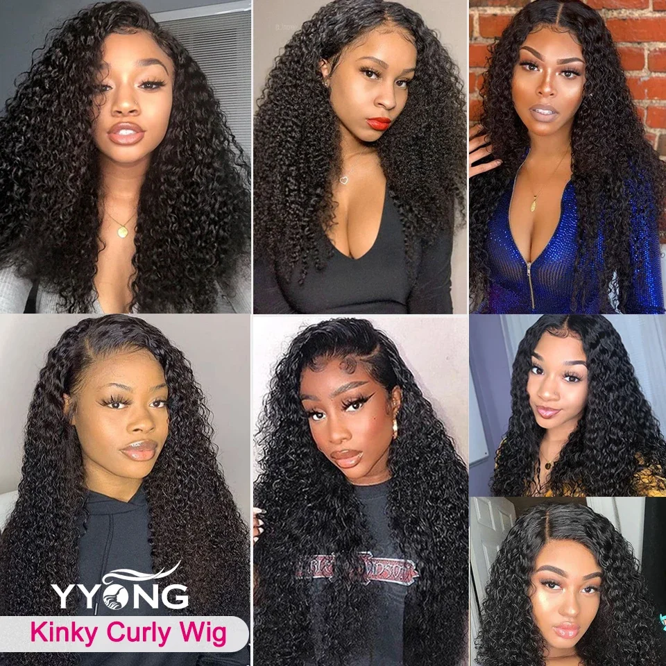 Kinky Curly 8 Pcs Clip In Hair Extensions for Women 100% Human Hair Full Head Hair Extension 10 - 30Inch Double Weft Brazilian