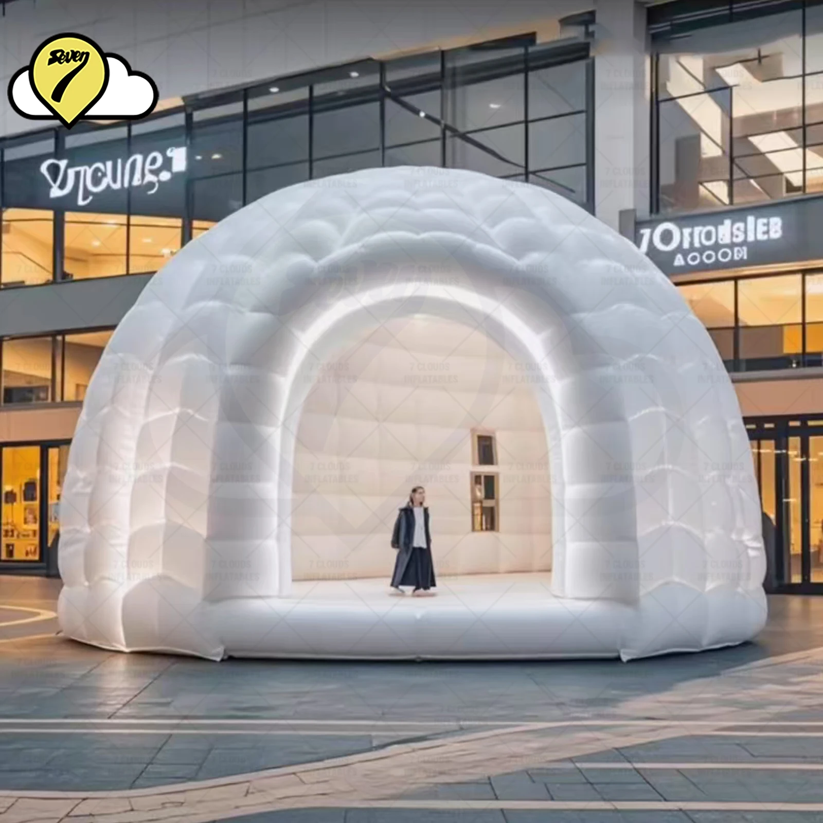 Oxford aufblasbares Zelt, aufblasbares Wolkenzelt, Iglu-Kuppelzelt mit Gebläse, aufblasbares Zelthaus für Party, Ausstellung, Festival