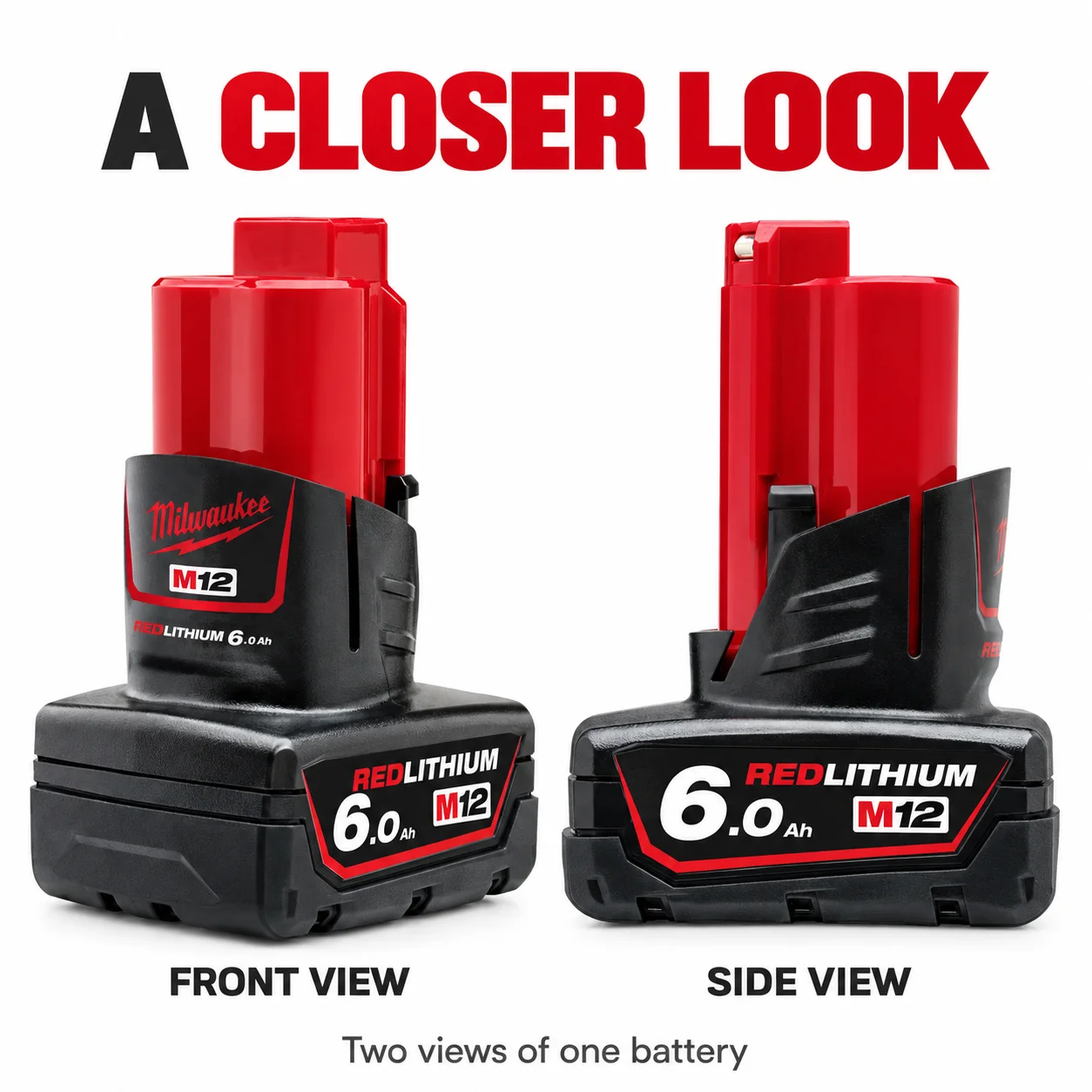 New Milwaukee 12V Battery 6.0Ah Milwaukee Rechargeable Battery For Milwaukee M12 Tool 48-11-2402 48-11-2411 48-11-2401MIL-12A-LI