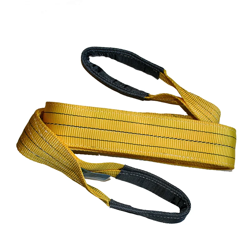50mm 2000KG Polyester Flat Webbing Sling Belt for Lifting Steel Pipes Durable Slings Product