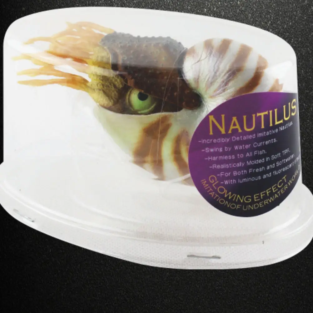 Nautilus Shell Ornament for Aquarium & Home Decoration – Mediterranean DIY Fish Tank Landscaping Decor