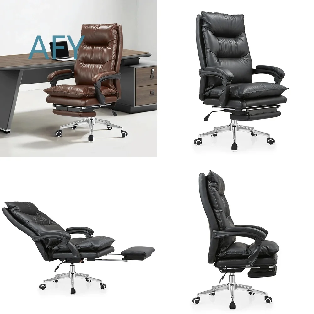 Ergonomic Office Chair for Home Office Desk Workstation Comfortable Reclining Executive Chair with Lumbar Support Adjustable