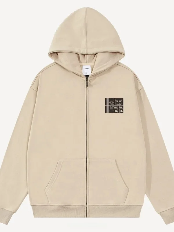 

Мужская толстовка-кардиган American Sle на молнии, весна-осень, свободный крой, большие размеры, повседневная одежда