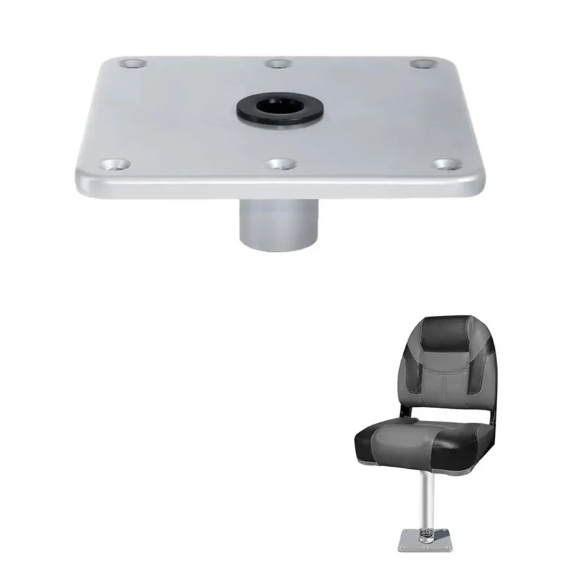 

Основание сиденья для лодки. Подставка и основание 7 x 7 дюймов с гнездом для штифта 3/4 дюйма. Аксессуары для лодки. Крепление на стойку.