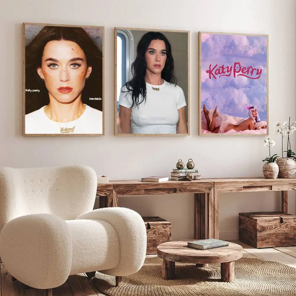 ملصق لوحات زخرفية لملصقات Singer K-Katy P-Perry مناسبة لغرف المعيشة وغرف النوم والمكاتب والحانات #5