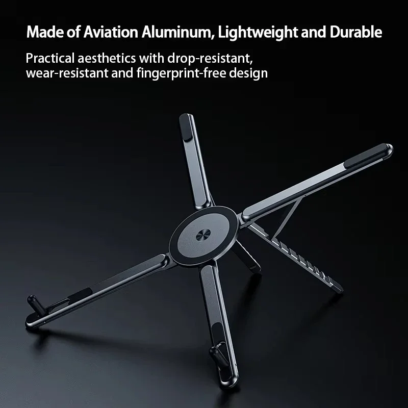 Multifunctional Magnetic Phone Holder Handheld Selfle Stick Foldable Tripod Portable Desk Stand for iPhone ipad Tablet Laptop view 5