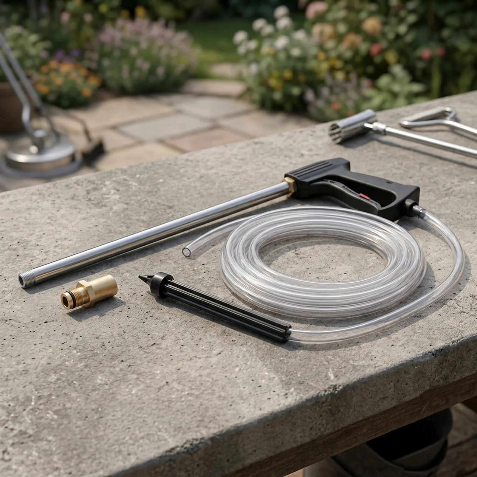 Sand Blasting Kit For Pressure Wa/sher Wet Sand/blaster Nozzle With 2.8M Hose Brass Adapter For Nilfisk For Gerni Cleaning Tool