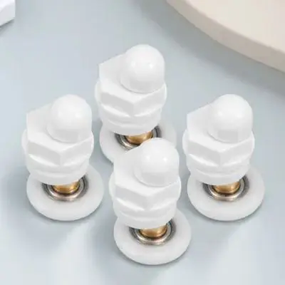 

4pcs Shower Door Rollers Replacement Smooth Sliding Wheels Durable Stable Eccentric Design Wear Resistant Long Lasting Easy