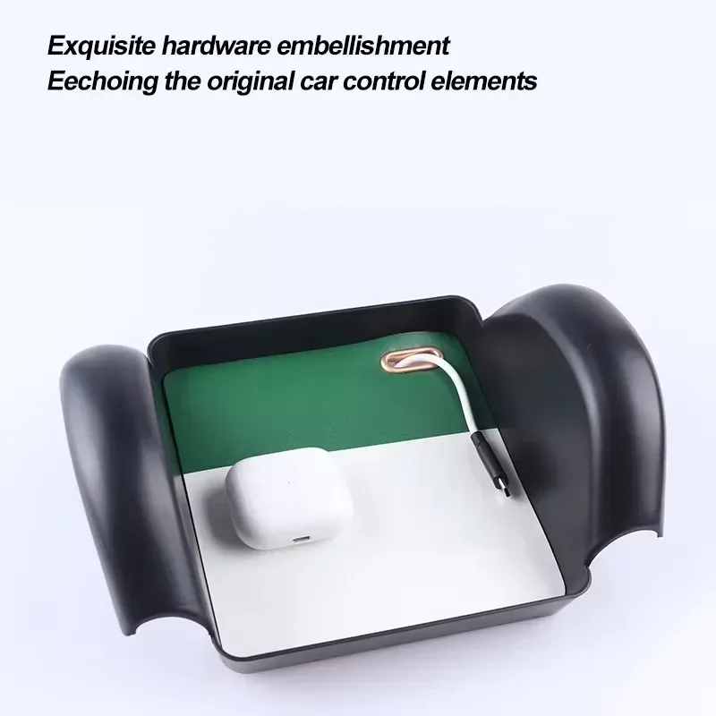 Leather Car Central Control Storage Box Decoration For Mini Electric Car For MINI Cooper J01 J05 2024 2025 Car Accessories