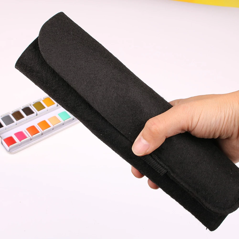 Detalhe Conjunto de Escova para Aquarela Prego, Fine Portátil, Artista Minúsculo Kit Pincéis Pintura, Acessórios em miniatura, 15PCs