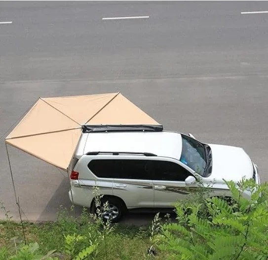 270 Awning Rooftop Tent Sun Shelter Designed for Vehicle with Roof Rack- Right/Left Hand Driver Side Awning Radius