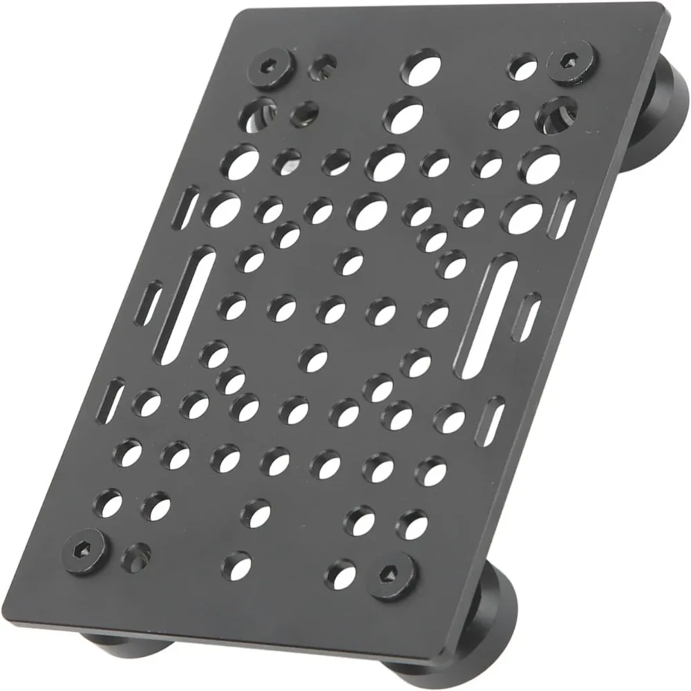 Universal 20mm to 80mm Width Aluminum Gantry Plate 4 Plastic Pulleys V Gantry Plate Universal Linear Rail Home Workshop