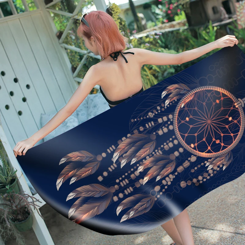 

Dreamcatcher Beach Towel Blanket, Sauna, Spa, Surf, Swim, Rectangle, Holiday, Birthday Gift, Drop Shipping, 70x150cm, 150x180cm