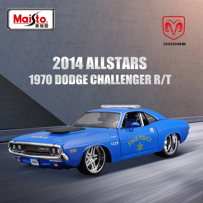 Maisto 1:24 Dodge Challenger T/A 1970 Modified Muscle Car Alloy Car Model Diecasts & Toy Vehicles Collection Car Toy Boy gifts