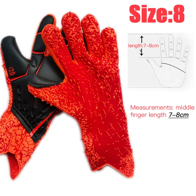 ATLANDER Profession elle Torwart handschuhe Erwachsene Kinder Fußball Latex verdickt Schutz Torhüter Fußball Sport Fußball Torwart Handschuhe 3