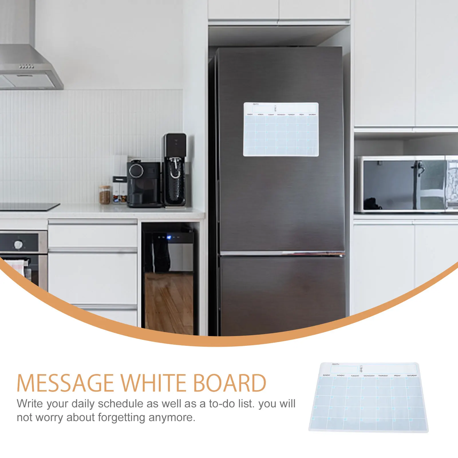 

Magnetic Monthly Plan Whiteboard Erasable Refrigerator Calendar Note Board Household Organizer Monthly Plan Board