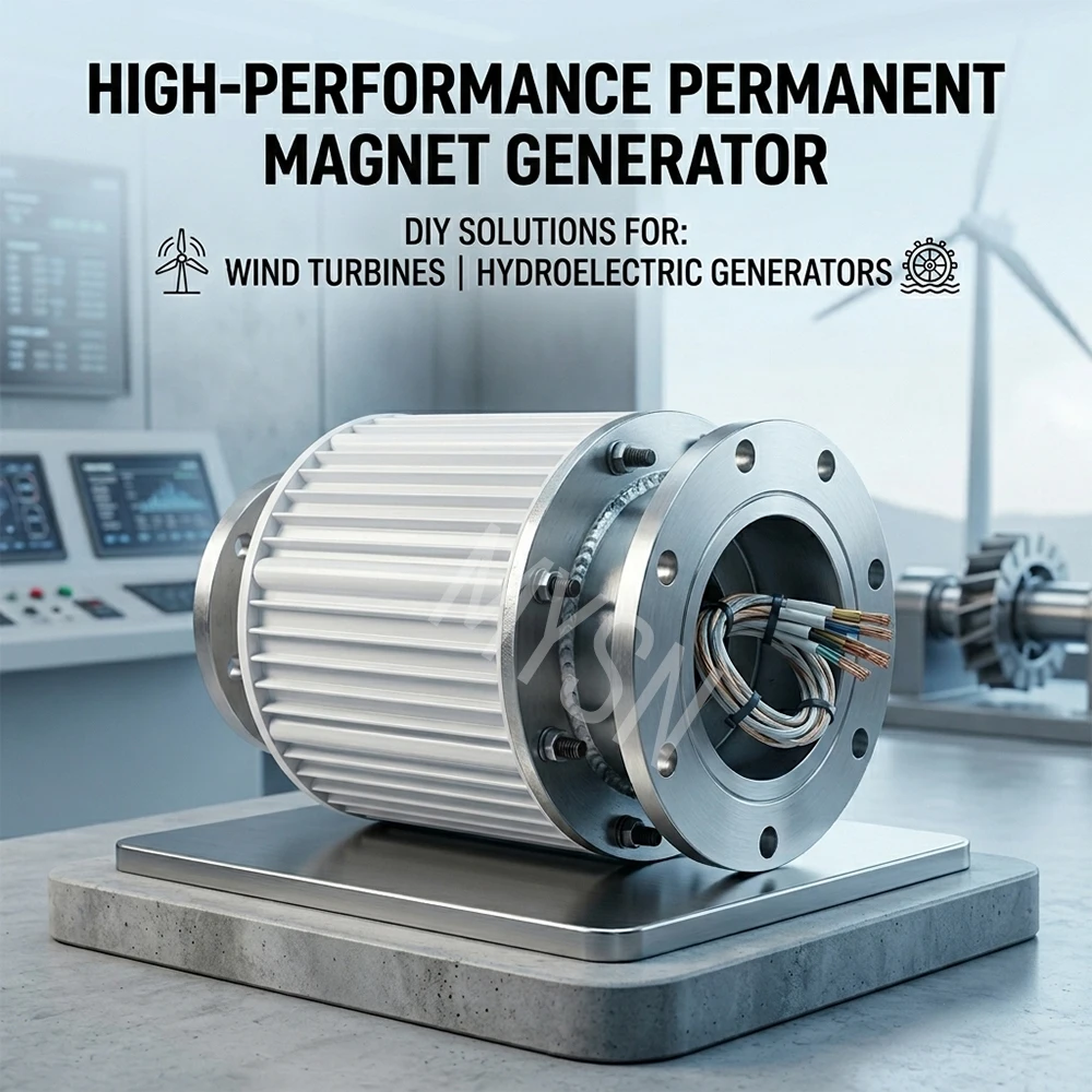 10KW 20KW Permanent Magnet Generator 220V 240V 230V 380V AC For Modified Wind Turbines and Hydroelectric Generators Home Use DIY
