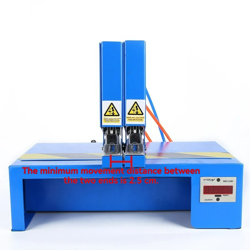 Machine à relier pneumatique entièrement automatique à double tête, à forte capacité, à triple tête, activée par capteur, agrafeuse électrique intelligente à double tête