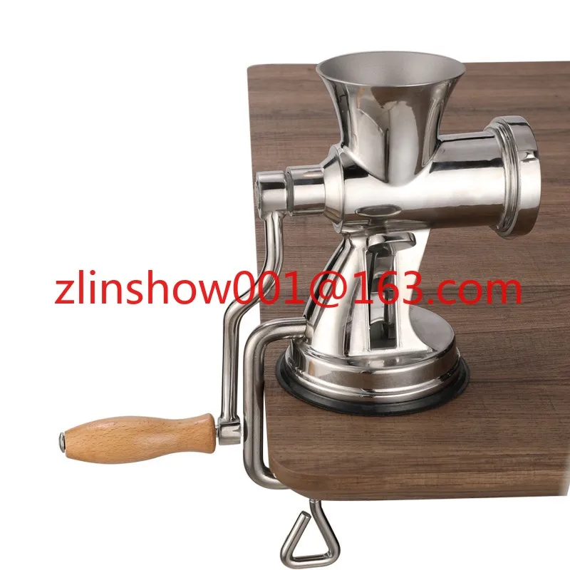 

Household manual 304 stainless steel suction cup No. 5 meat grinder filling sausage machine