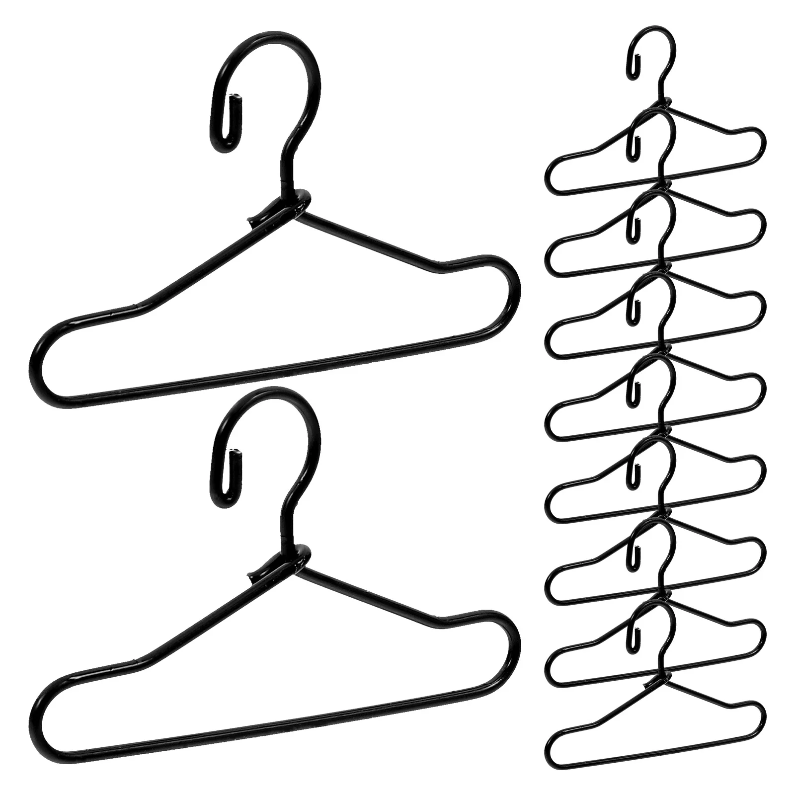 

55 Pcs Clothes Hanger Mini House Hangers Baby Exquisite Small Tiny Garment Clothing Hanging Rack