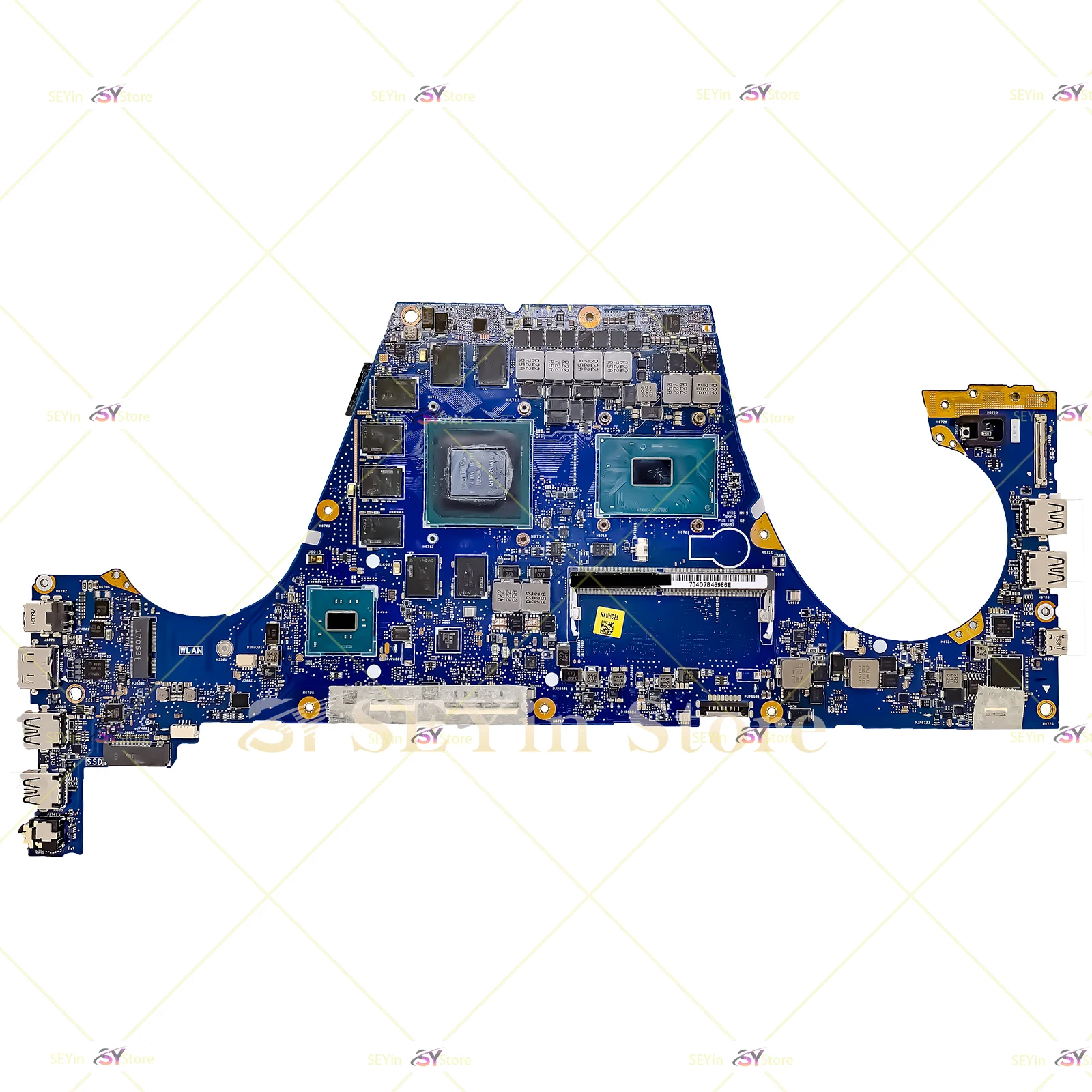 GX501VIK Mainboard For ASUS  Zephyrus GX501 Series GX501VI GX501V Laptop Motherboard 8G-RAM I7-7700HQ GTX1080/V8G