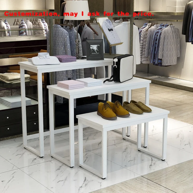 

Custom.Yiwu Фабрика Легкий деревянный магазин одежды Обувь и сумки Магазин Рекламная витрина Вешалки для одежды B