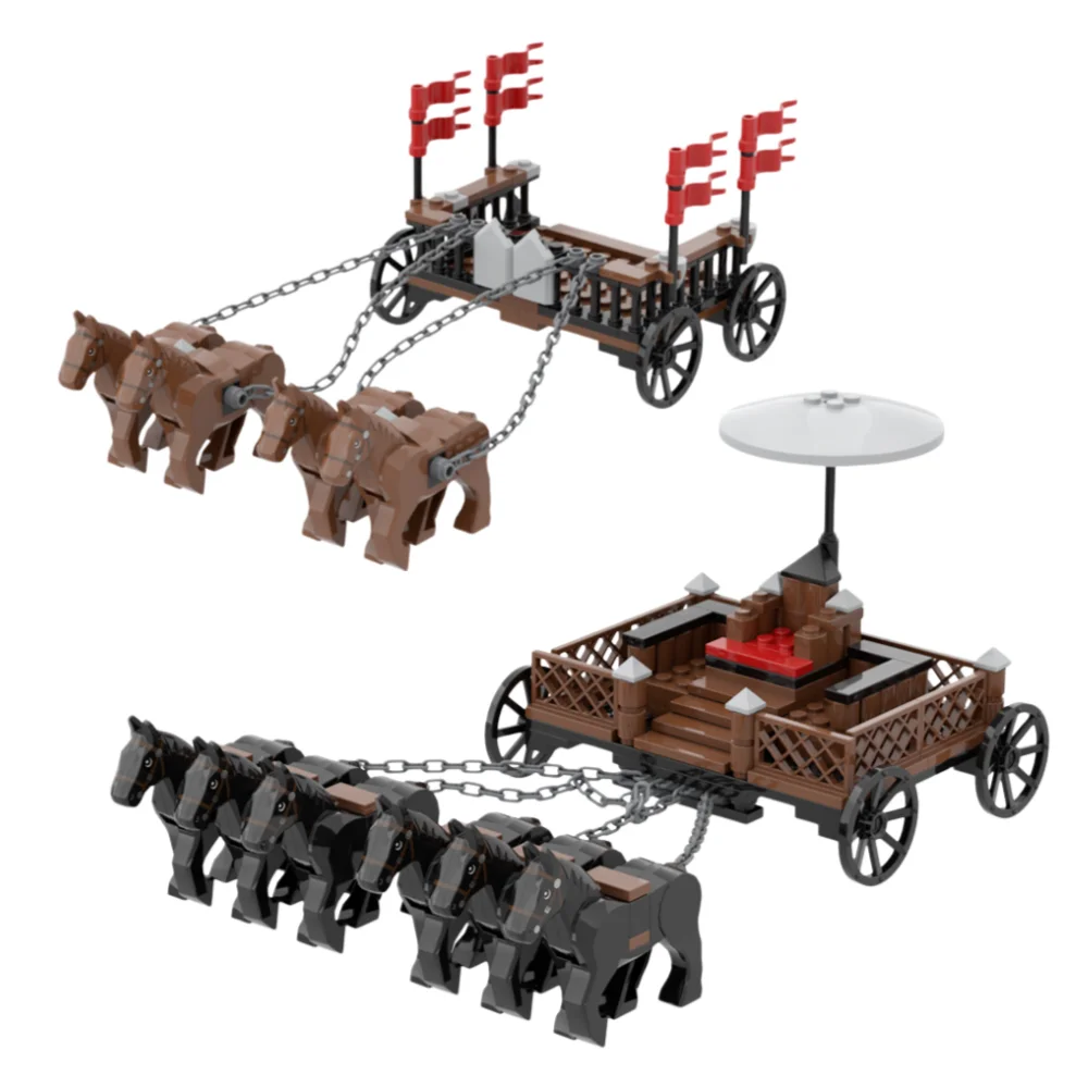 

MOC Building Blocks Assembly Toy Set Medieval Carriage Series Carriage Town Model DIY Building Blocks Toy Festival Gift