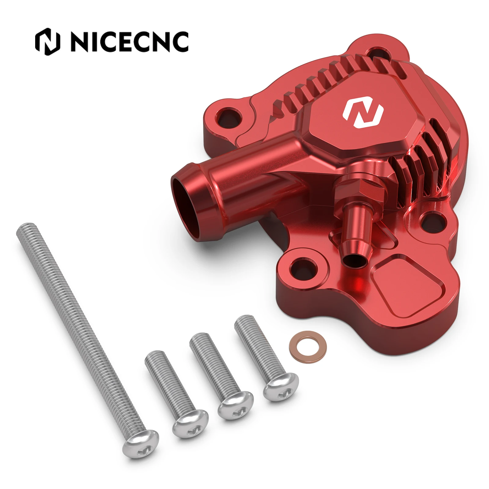 

NICECNC For Honda TRX450R TRX450ER 2006-2014 ATV 1x Water Pump Cover With 4x Bolts Aluminum Rust Resistance Dissipation Design