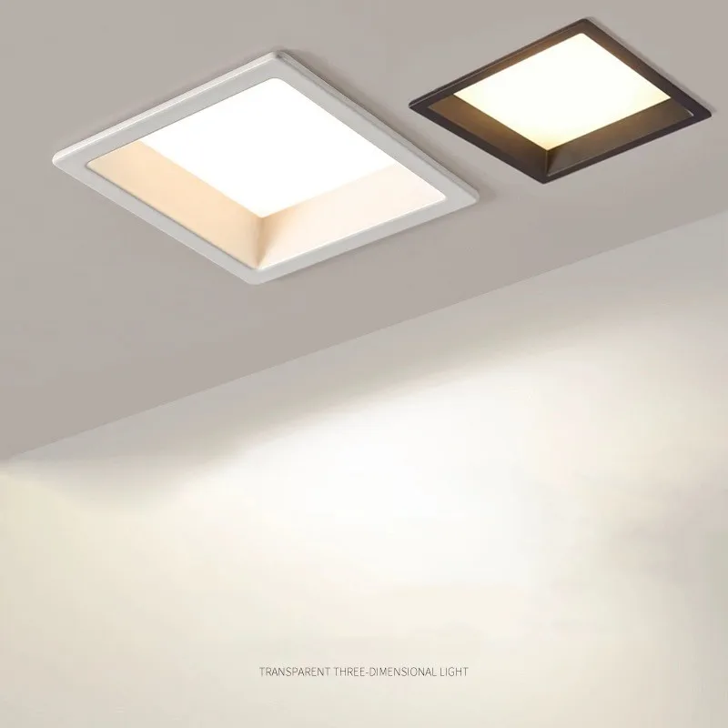 Imagem -06 - Recessed Levou Painel de Luz com um Dimmable Luz de Teto Quadrado 12w 18w 24w Ac110v220v Set