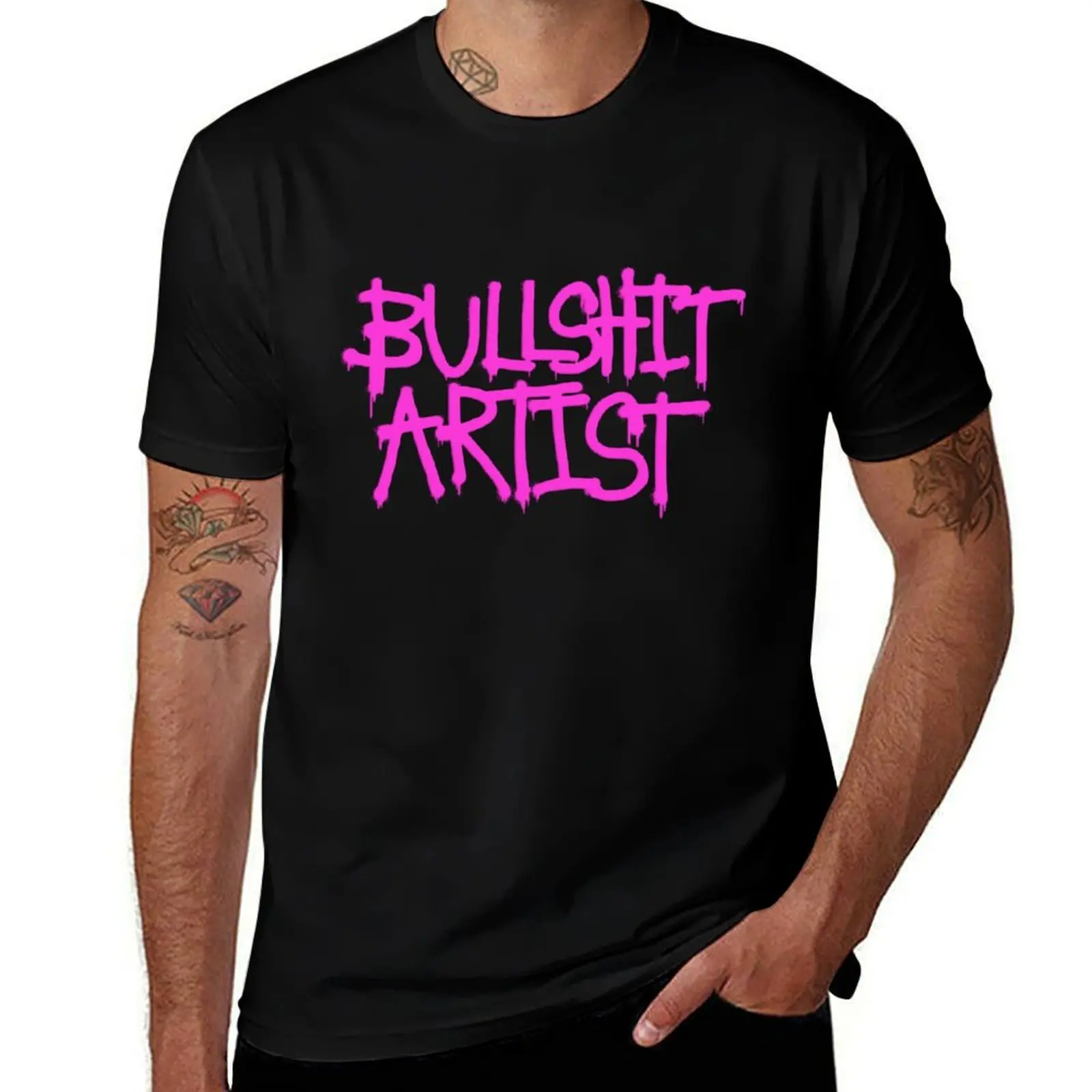 Bullsh*t Artist T-Shirt Casual Fashion Short Sleeve Cotton T-Shirt