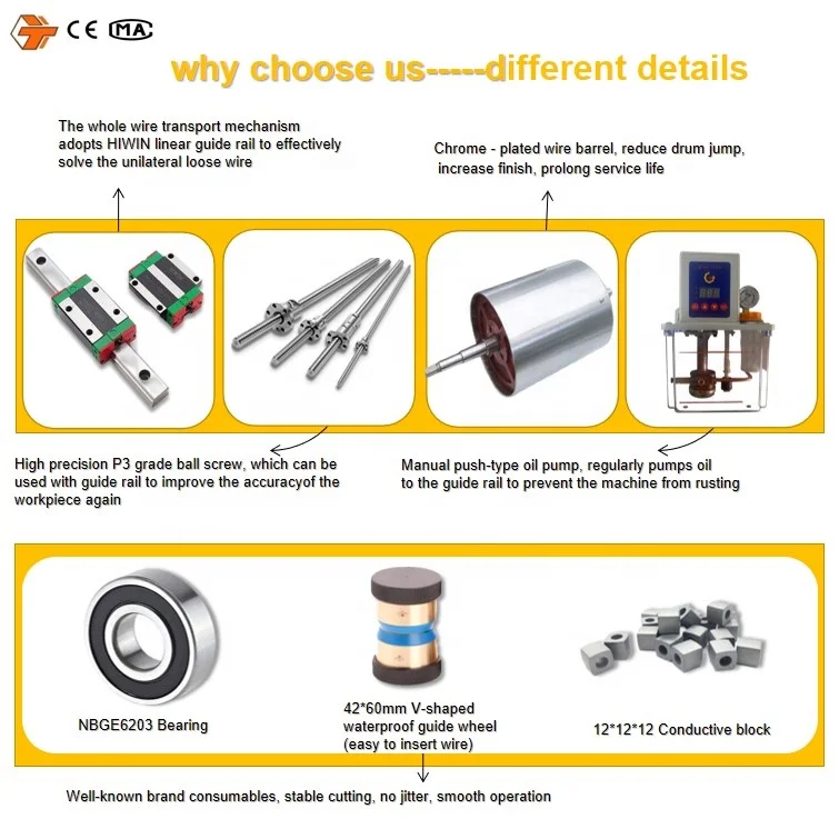 DK7720 High Quality Cnc Wire Cut Edm Machine Edm Cnc Wire Cutting Machine