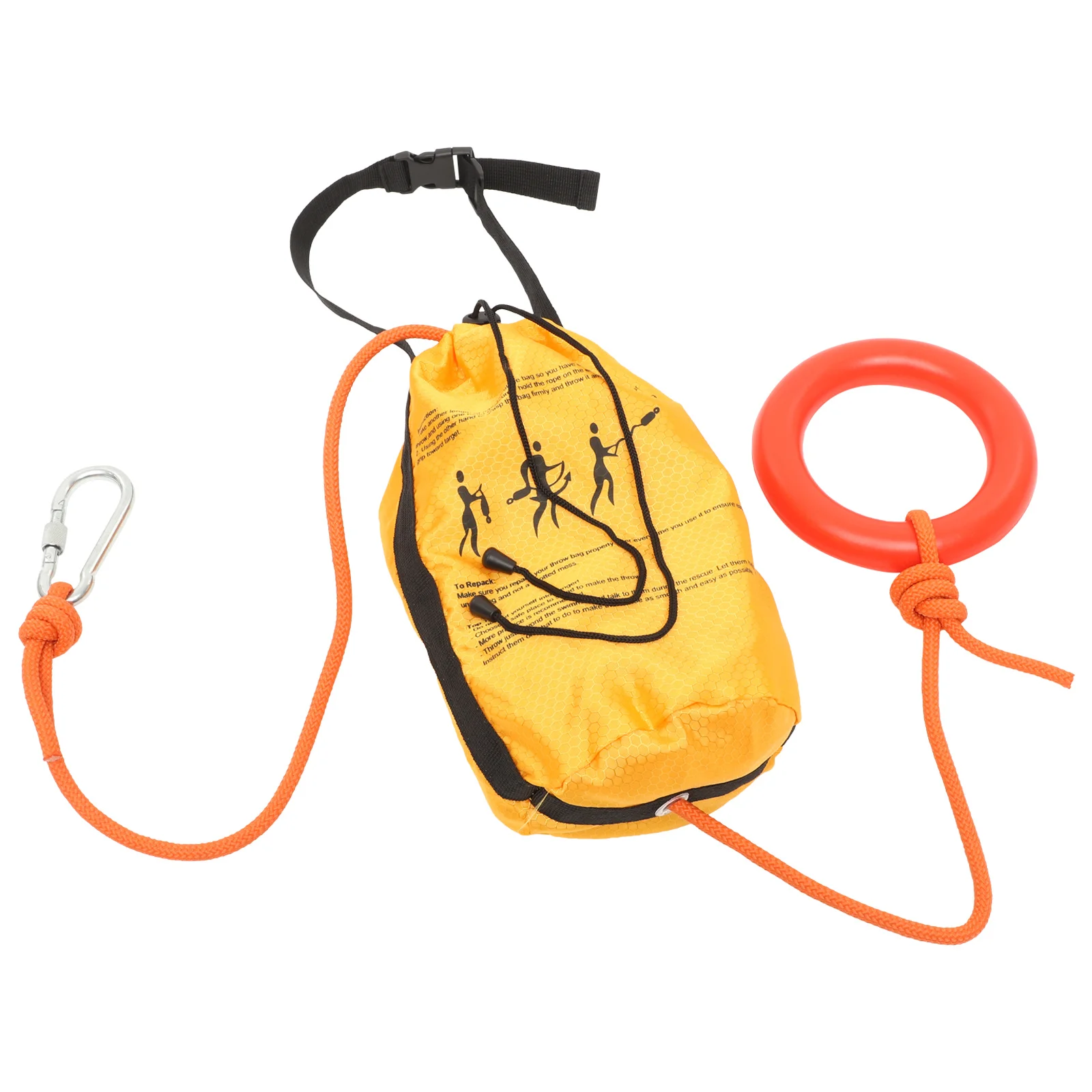 

Floating Rescue Throw Bag for Quick Oxford Fabric Drawstring Closure Long-Lasting Safety Equipment for Kayaking