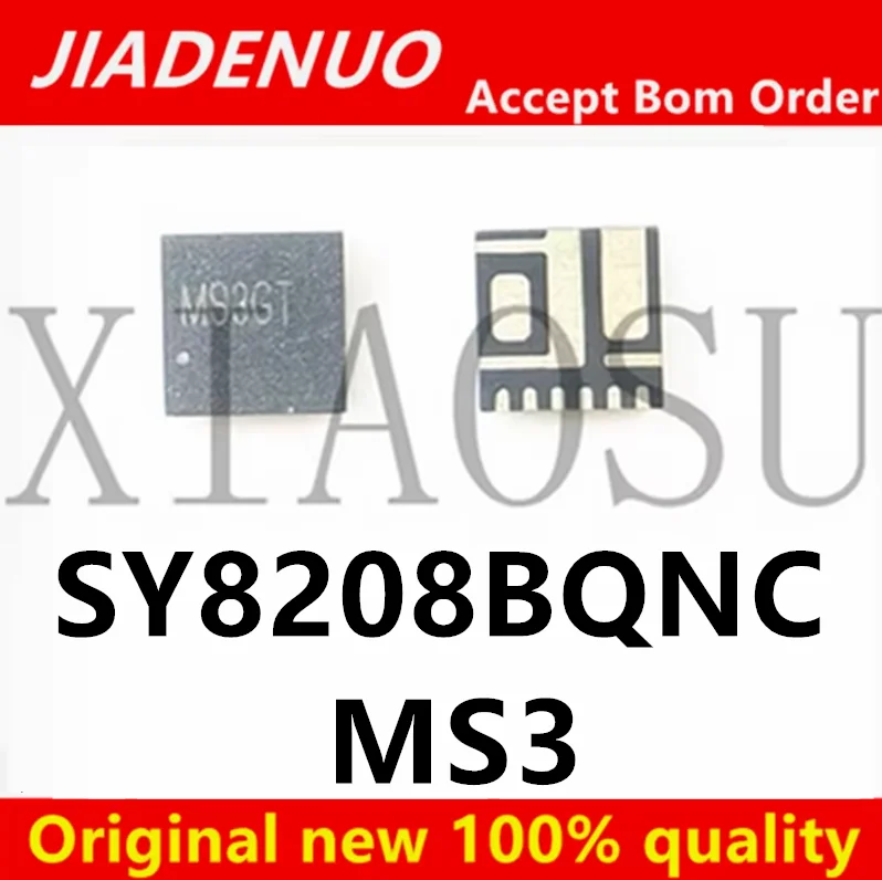 (5pcs)100% Original New SY8208BQNC SY8208B MS5 MS4 MS3BA MS3CF MS3BB MS3GG SY8208DQNC SY8208D MU5KF MU5 MU4 MU3 MU QFN Chipset