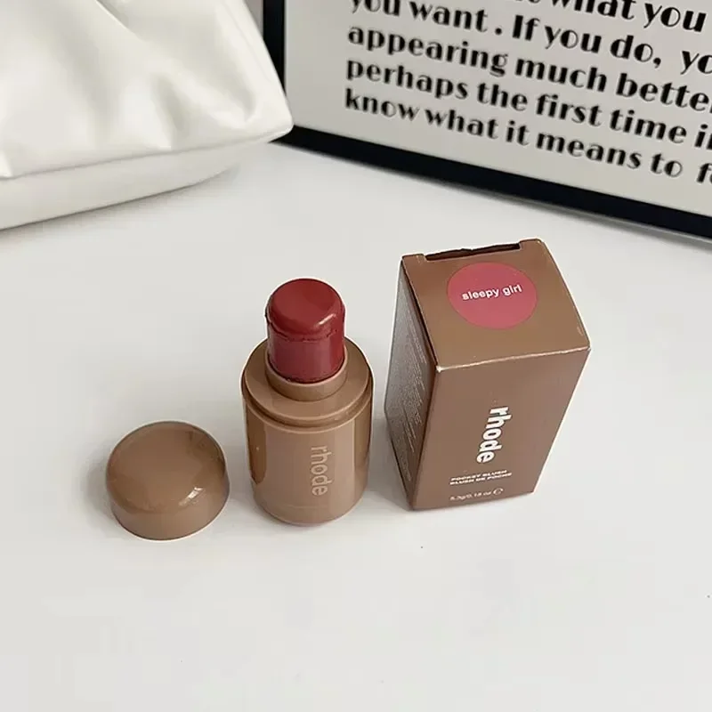 Rhode Pocket Blush LIP Stick Lip & Cheek Hydrating Stick Natuurlijke Rouge Poeder Blush Crème Lipstick Wangen Makkelijk Aan te Brengen Kleur