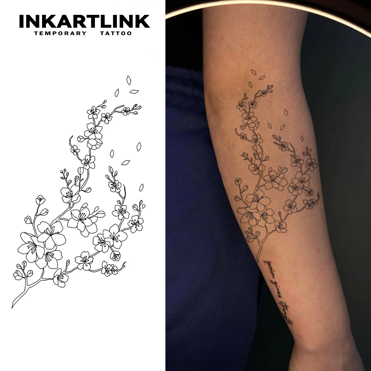 

Шипы весенней временной татуировки, обезьли до 15 дней, новая технология, волшебная водонепроницаемая полуперманентная наклейка