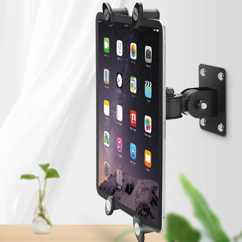 360 ° flexibele lange lazy arm stand houder tablet voor 7 tot 13inch ipad wand gemonteerde universele beugel thuis kantoor anti-diefstal muur