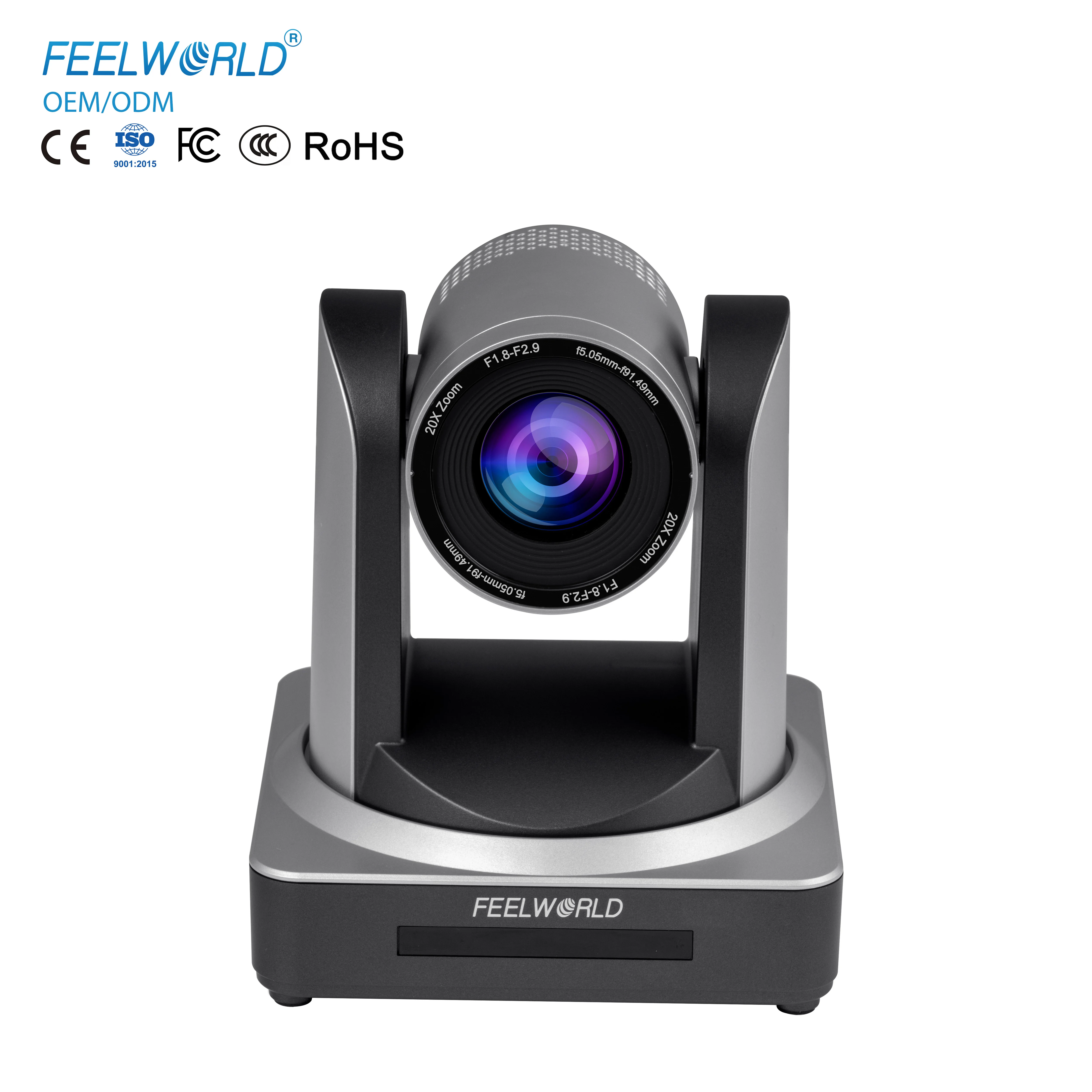 

Профессиональная PTZ-камера X FEELWORLD POE20X с 20-кратным оптическим зумом, 1080P60fps, потоковая передача данных по PoE/USB/3G-SDI/HDMI/IP, оптовые заказы OEM