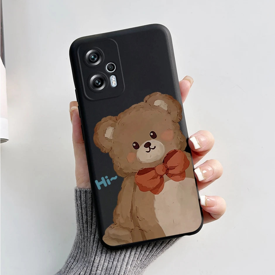 Fashion Phone Cases For Xiaomi Poco X4 GT phone Bag Coques  For Xiaomi Poco X4 Pro 5G Cute Cartoon Protective Shells Phone Cases