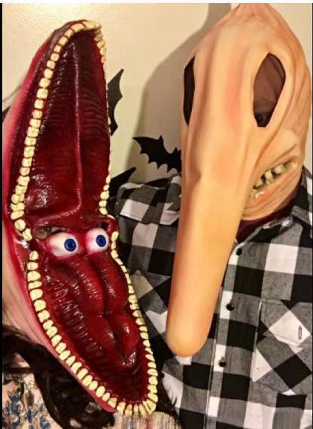 หน้ากากยางสยองขวัญสำหรับคอสเพลย์ฮาโลวีน - หน้ากากแนวอะแดม-บาร์บาร่า สำหรับแต่งกายในเทศกาล