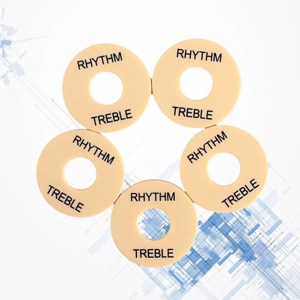

5Pcs Guitar Toggle Switch Plate Rhythm Treble Washer Durable Replacement Parts for Electric Guitar Gn602 Toggle Plate Treble