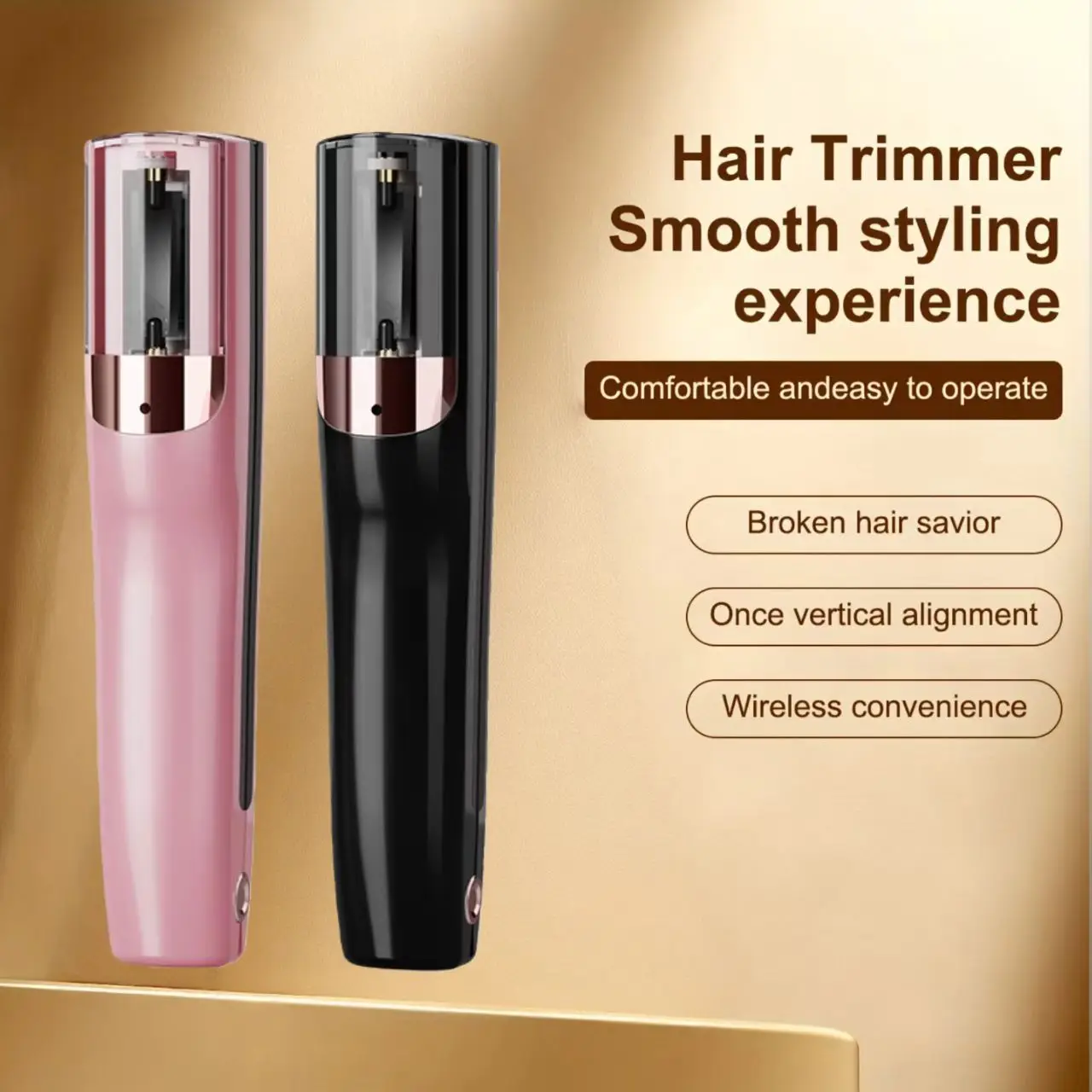 

Split type hair trimmer, removing damaged hair, repairing hair care, treating and crushing device shaver, original cordless spli