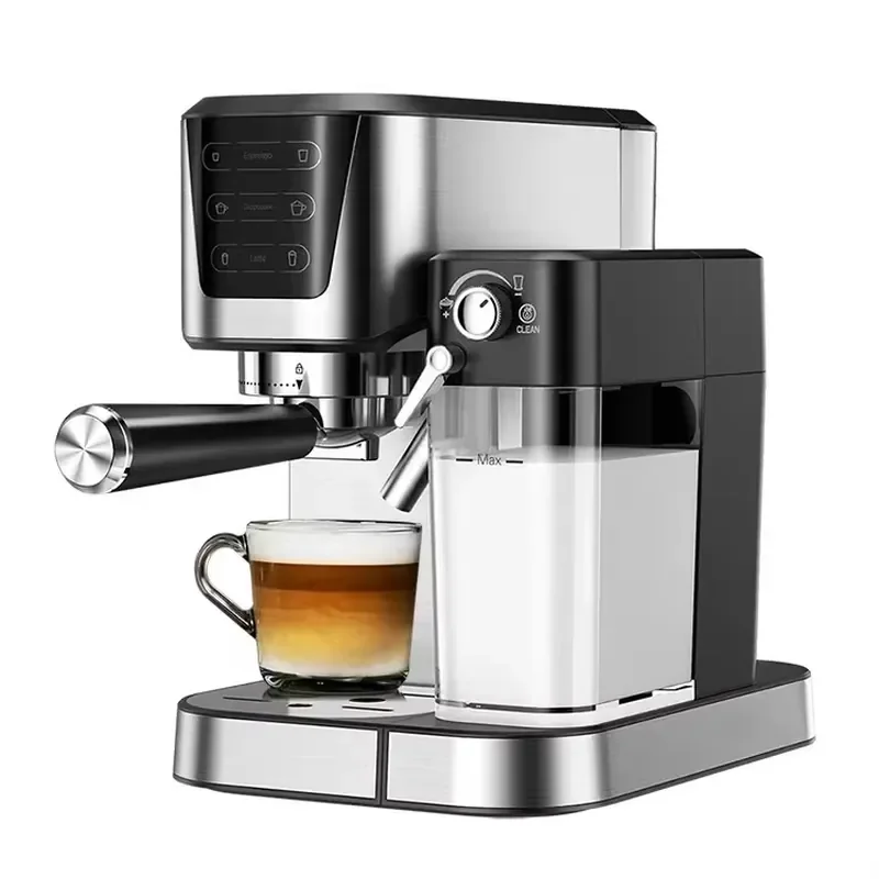 【2026】 Automatic Coffee Machine Espresso Coffee Maker Stainless Steel Touch Screen 4 In1 Electric Silver Cappuccino Machine