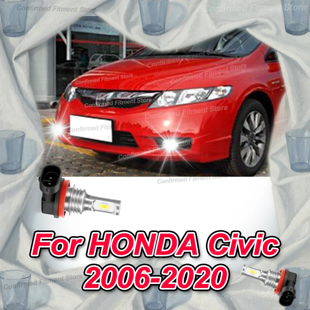 

Светодиодные противотуманные фары-высокая мощность для HONDA Civic 2006-2020 2008 2009 2010 2011 2012 2013 2014 2015