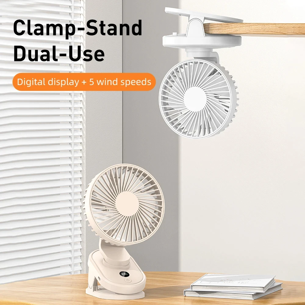 

Portable Mini Hand Clip Fan High Quality USB Charging Quiet Desktop Electric Fan Student Dormitory Small Ventilador Fans