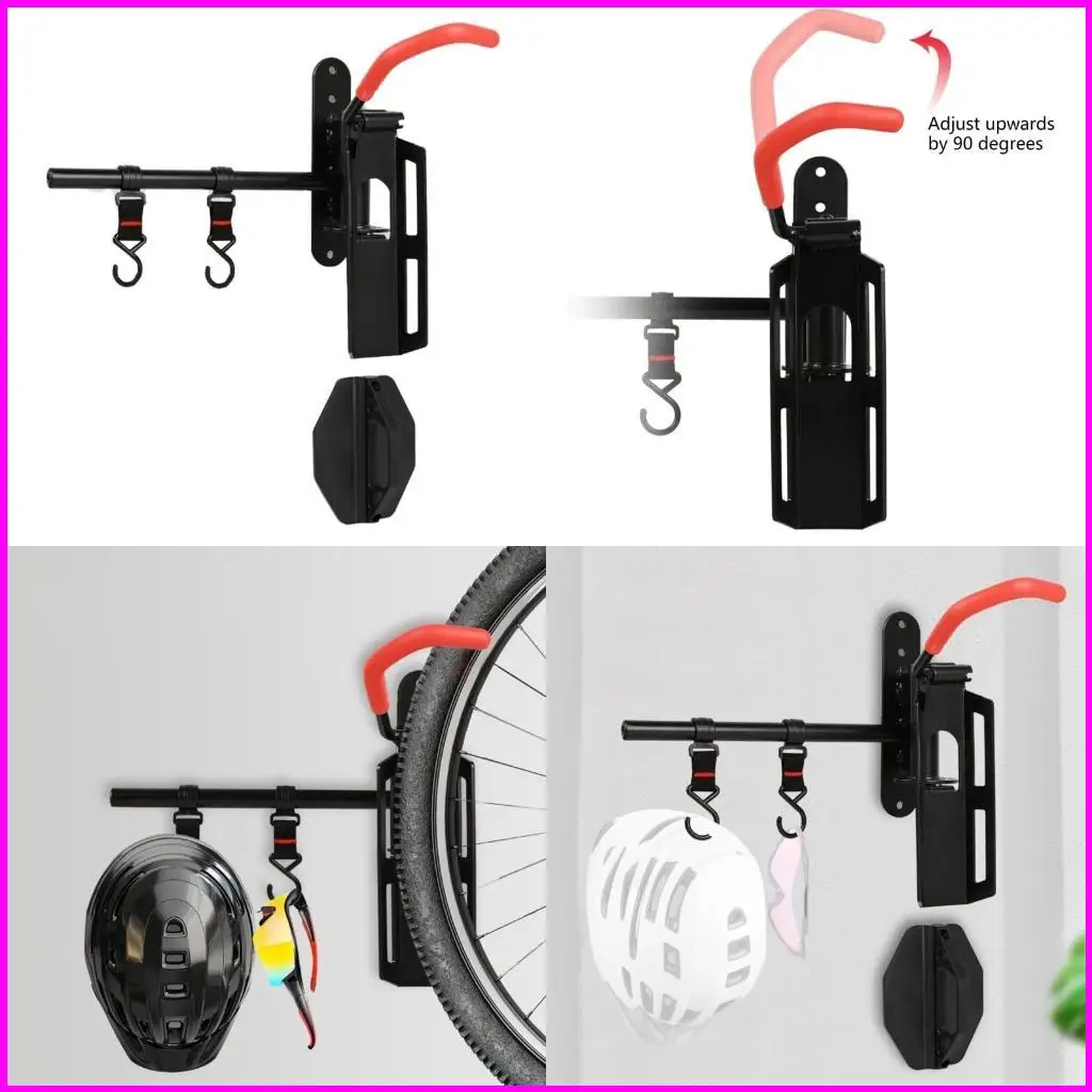 

Road Bike Storage Stand Fixed Hanging Hook Bicycles Wall Mount Rack Easy Install