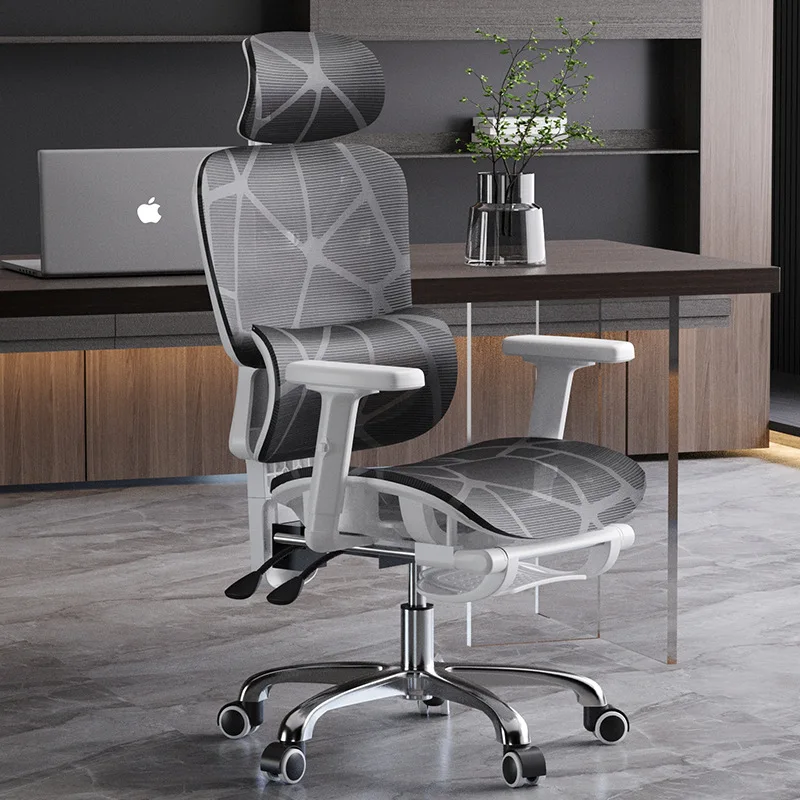 Ergonomic Office Chair Mesh Computer Desk Chair Gaming Recliner Adjustable Height Lumbar Support Headrest Swivel Home Office