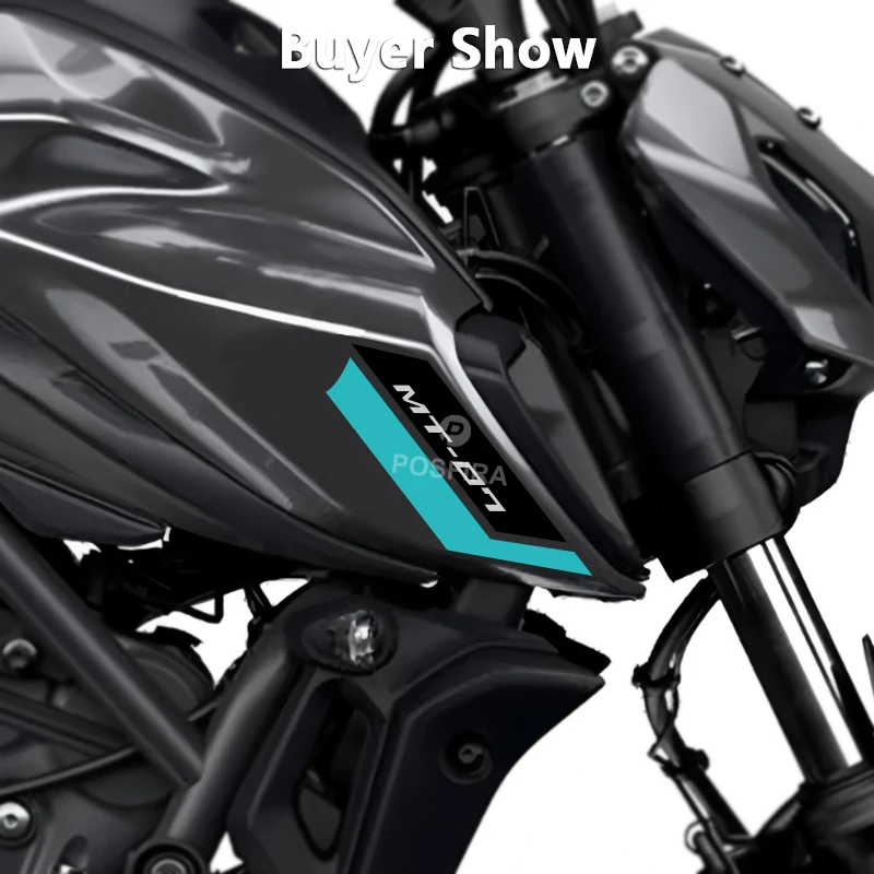 POSFIRA 오토바이 스티커 비닐 데칼 for Yamaha MT07 2024 2023 2022 MT 07 MT-07 방수 오토바이 스티커 액세서리