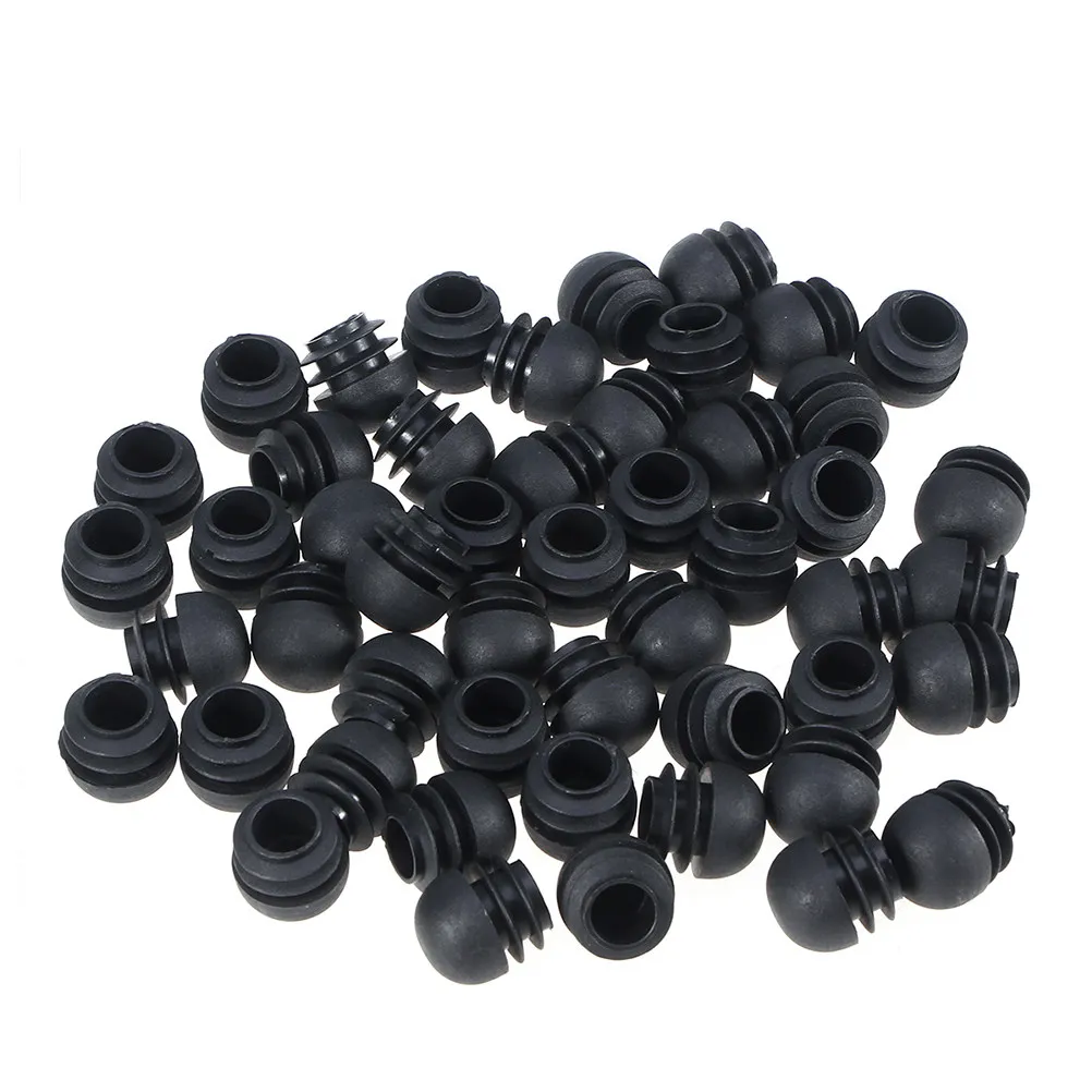 50Pcs Furniture Leg Plug Plastic Round Chair Leg Caps Table Foot Sliders Chair Glide Covers Floor Protector Inserts for Home