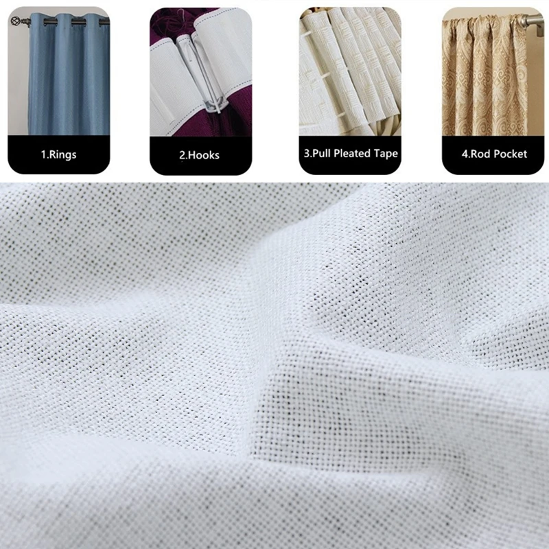 310cm Height 100% Blackout Custom Made White Blackout Curtains Living Room Bedroom Custom Madde Curtains Cloth Window Curtains